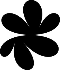 Aufkleber - Brutalism abstract symbol, groovy graphic shape