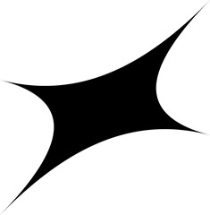 Aufkleber - Brutalism geometric element, groovy graphic symbol