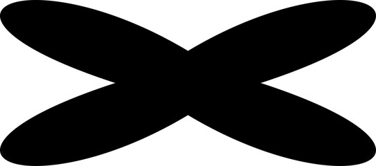 Aufkleber - Brutalism graphic shape, vintage geometric symbol
