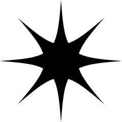 Aufkleber - Brutalism geometric shape, retro abstract symbol