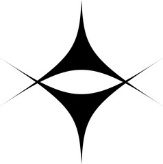 Aufkleber - Brutalism geometric element, abstract symbol