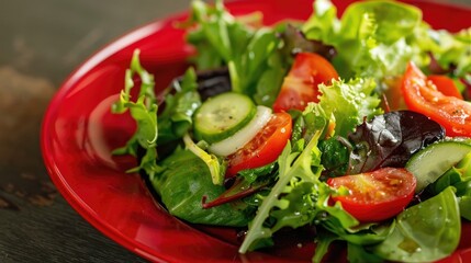 Sticker - Salad on a crimson plate
