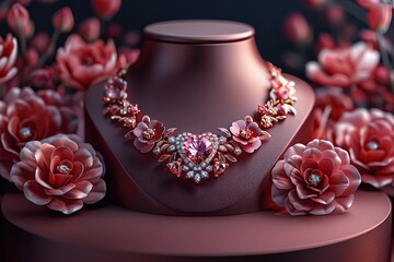 Wall Mural - The necklace is made of precious stones