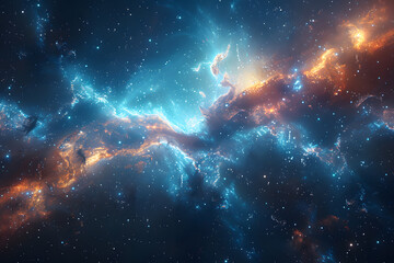 Wall Mural - big bang colorful space galaxy fog cloud nebula. universe science astronomy and stary night cosmos m