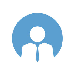 Poster - Businessman profile photo icon in default style. Employee avatar concept