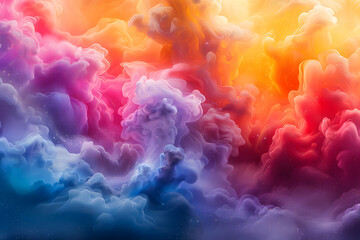 Wall Mural - big bang colorful space galaxy fog cloud nebula. universe science astronomy and stary night cosmos m