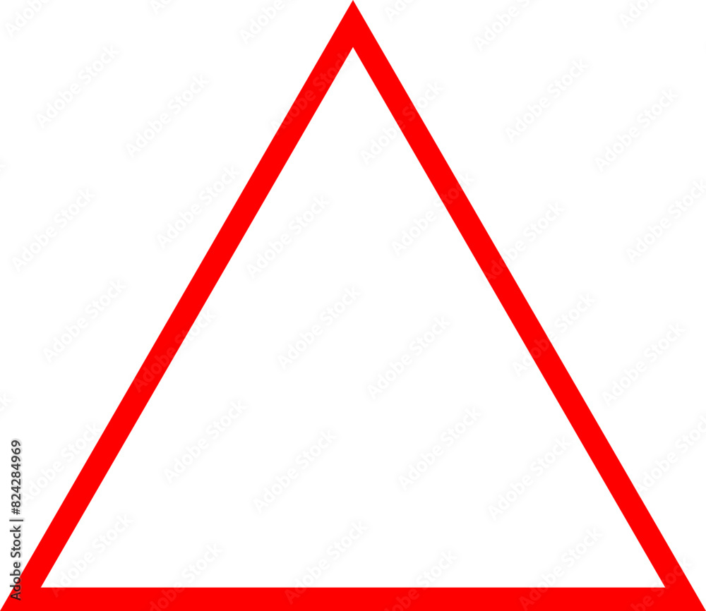HM　イヤリング　ガンメタブラック　レッド　トライアングル　赤　三角 シンプルな赤い三角. Simple Red Triangle. Stock Vector | Adobe Stock
