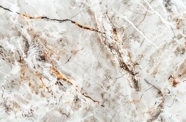 Wall Mural - White marble texture background with light brown and beige veins, ideal for modern home decor, kitchen or bathroom wall