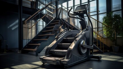 A photo of a well-maintained stair climber machine.