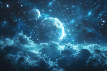 Wall Mural - big bang colorful space galaxy fog cloud nebula. universe science astronomy and stary night cosmos m
