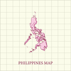 Wall Mural - vector regions map of  Philippines