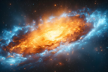 Wall Mural - big bang colorful space galaxy fog cloud nebula. universe science astronomy and stary night cosmos m