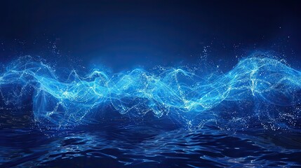 Fototapete - Technological waves spreading from one continent to another. stock photo