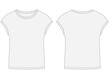 © GD TAWHIDUL - women Fitted T-shirt design template. Front and back vector.