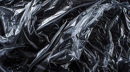 Poster - Transparent Plastic Texture Design Background for Social Media with copy space text, for abstract, design, and material