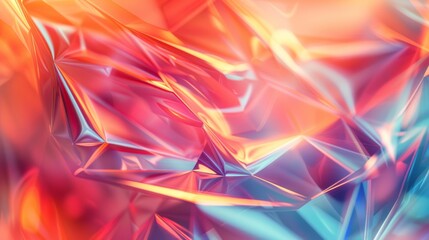 Poster - Geometric abstract bokeh with sharp lines,