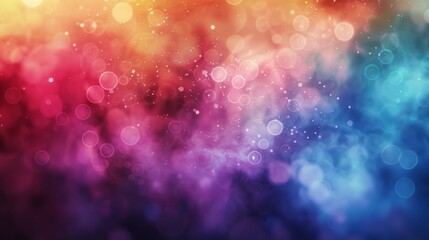 Poster - Watercolor abstract bokeh with flowing textures,