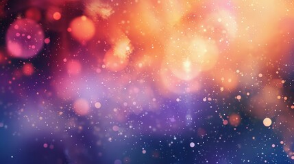 Poster - Watercolor abstract bokeh with flowing textures,
