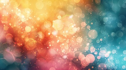 Poster - Watercolor abstract bokeh with flowing textures,