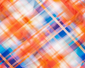 Poster - Vibrant Tartan Plaid Fabric Design on Colorful Background Illustrating Traditional Patterns in Modern Graphic Context