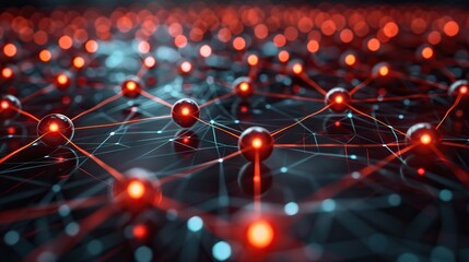 Poster - Cyber nodes protecting a global digital network. image