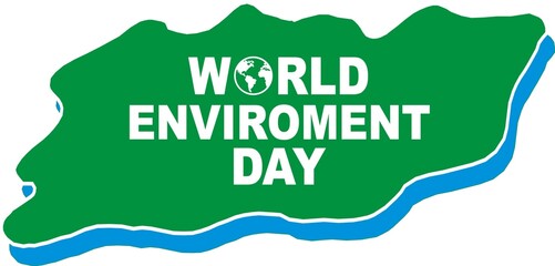 Wall Mural - World Environment Day is the United Nations day for encouraging worldwide awareness and action to protect our environment.
