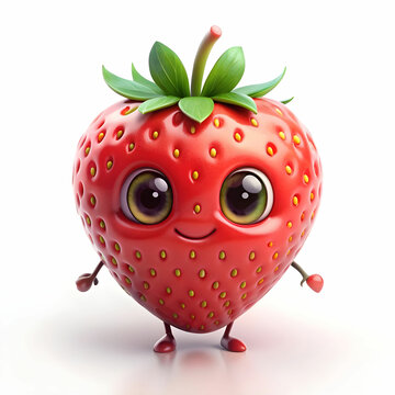 Cute Funny Strawberry