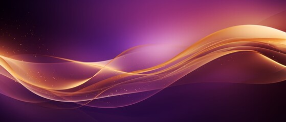 Wall Mural - Purple and gold abstract gradient background with copy space,