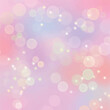 © Allie su  - Abstract dreamy pink rainbow stars sparkling background