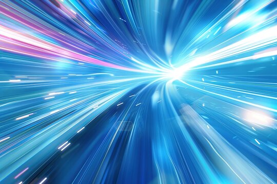 The trajectory of blue light