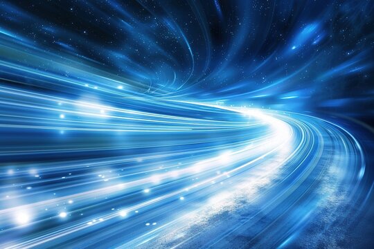 The trajectory of blue light