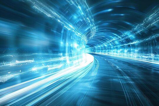 The trajectory of blue light