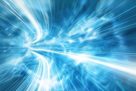 The trajectory of blue light