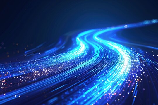 The trajectory of blue light