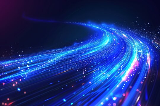 The trajectory of blue light
