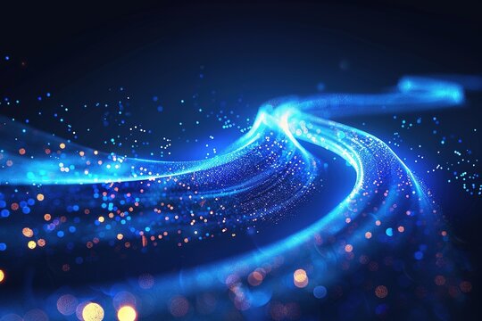 The trajectory of blue light