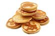 © posterpalette - Mini pancakes isolated on white background
