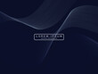 © Wendi - Dark abstract background with shining waves. Shiny unique pattern line design element. Modern blue gradient flowing wave lines. Futuristic technology concept. Vector illustration.
