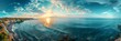 © Chand Abdurrafy - Panoramic photo of a beautiful sky and ocean