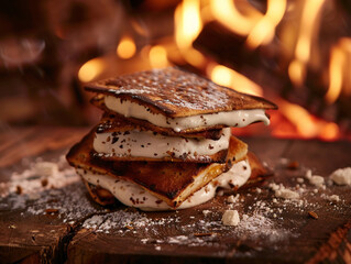 Wall Mural - delicious looking s'mores