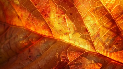 Sticker - Vibrant autumn leaf texture