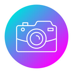 Sticker - Camera vector icon. Can be used for Communication and Media iconset.