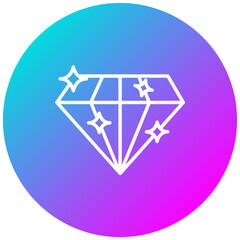 Poster - Diamond vector icon. Can be used for Casino iconset.