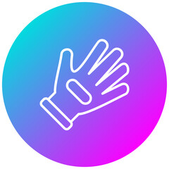 Poster - Gloves vector icon. Can be used for Mettalurgy iconset.