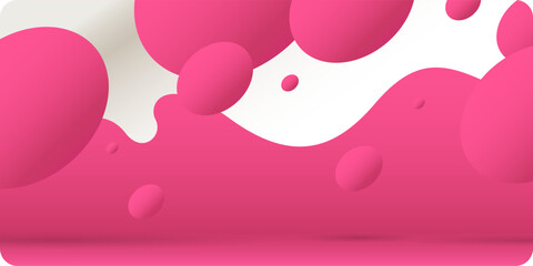 Poster - modern backgrounds with abstract elements and dynamic shapes. compositions of colored spots. vector 