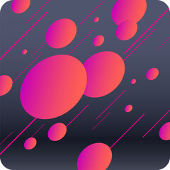 Poster - Abstract geometric background. Design poster with the flat figures. Vector illustration.
