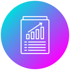 Poster - Financial Assessment vector icon. Can be used for Charity iconset.