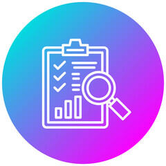 Poster - Evaluation vector icon. Can be used for Action Plan iconset.