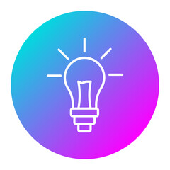 Poster - Light Bulb vector icon. Can be used for Home Improvements iconset.