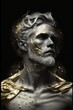 © MiniMaxi - Stoic Marble Deity with Golden Accents